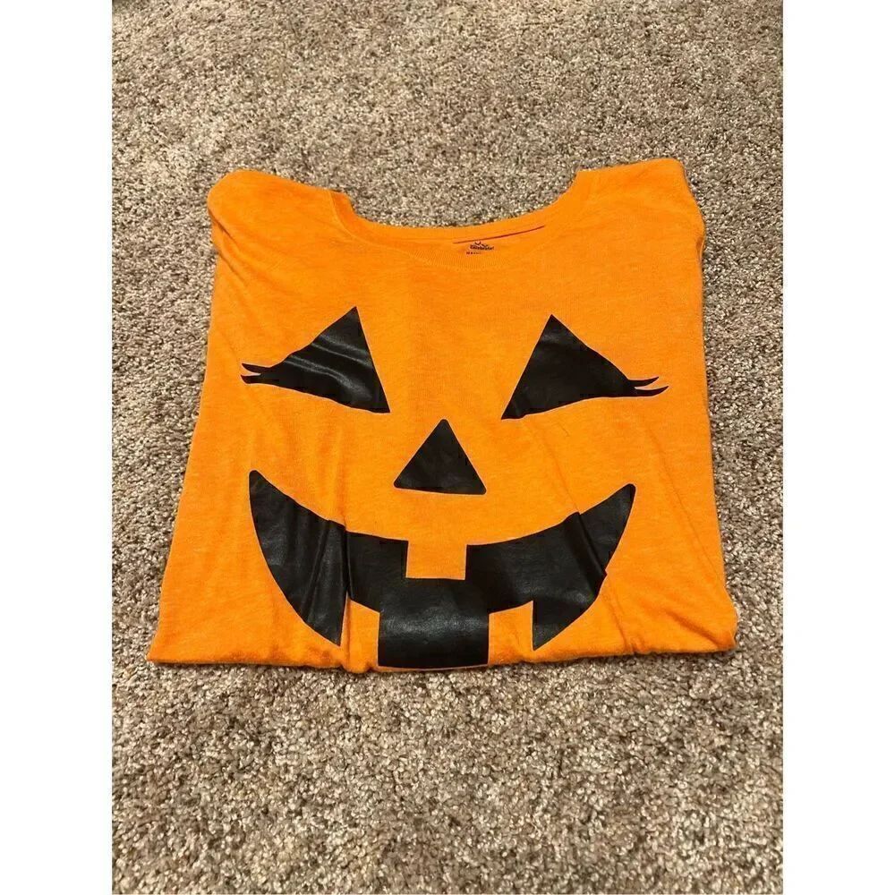 Celebrate Halloween Pumpkin Face T-Shirt Tee